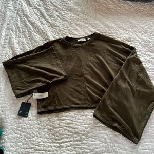 NWT Olive Green Wilfred Free slouchy long sleeve